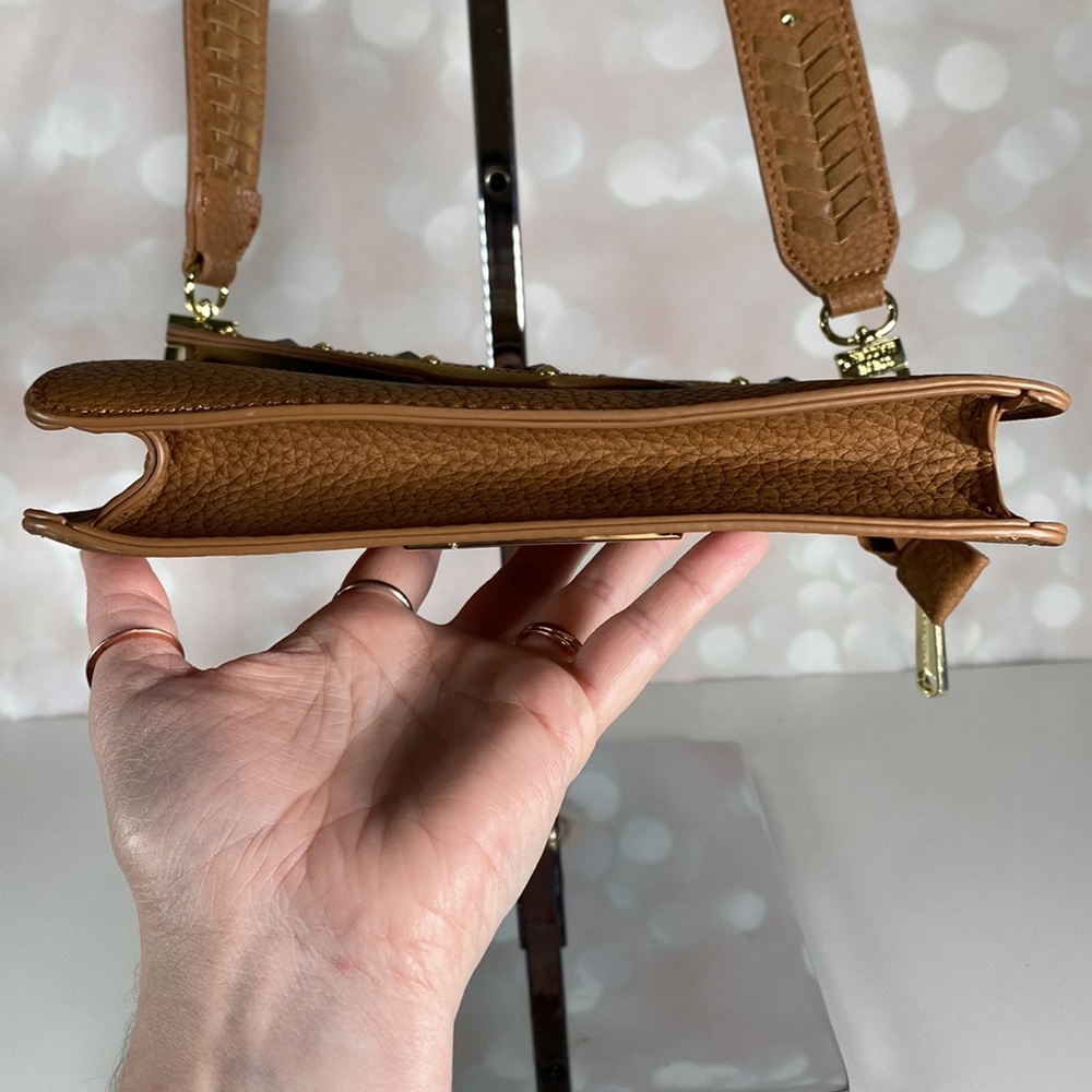 STEVE MADDEN Tan Faux Leather Studded Crossbody - Picture 5 of 11